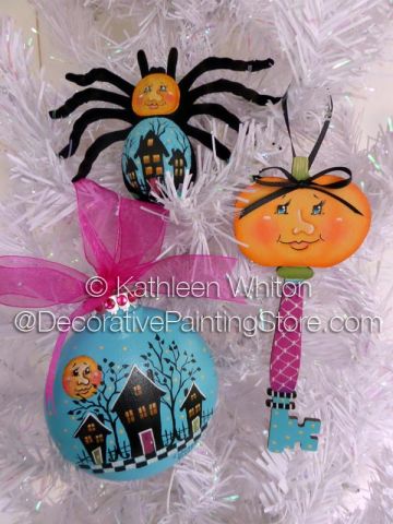 Pumpkin Moon Ornies Pattern - Kathleen Whiton - PDF DOWNLOAD